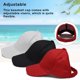 thumbnail image 5 of Sonducket Gorra de béisbol Sombrero sin espalda Mano de obra fina Lavable Gorros de moda desordenados Diseño elegante de moda Cola de caballo Type3 NO3, 5 of 6