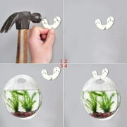 Yirtree Creative Acrylic Hanging Wall Mounted Fish Tank, Hanging Bowl For Water Plants, Wall Fish Bubble Tank, Hydroponic Air Plant Flower Pot, Mini Aquarium Planter, Home Decor