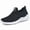Black, variant on Womens Sneakers Breathable Mesh lightweight Lace-up Woman Running Athletic Tennis Walking Shoes Black Size 6.5