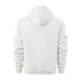 thumbnail image 4 of LEBONYARD Mens Tops Clearance under $5,Mens Hoodies Pullover,Fashionable Men's Printed Hooded Sweatshirt with Zipper and Multiple Pockets Pullover Sweatshirt White S, 4 of 4