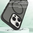 thumbnail image 2 of For iPhone 16 Pro Phone Case, Matte Magnetic,Support for Magsafe,Lightweight & Slim,Translucent Frosted Shockproof Protective Rugged Scratch-Resistant Phone Case Cover,Black, 2 of 6