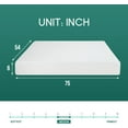 thumbnail image 7 of FDW Full Mattress 6 inch Gel Memory Foam Mattress for Cool Sleep & Pressure Relief, Medium Firm Mattresses,White, 7 of 7