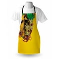 thumbnail image 3 of Mardi Gras Apron Festive and Colorful Group of Venetian Carnival Masks and Accessories, Unisex Kitchen Bib Apron with Adjustable Neck for Cooking Baking Gardening, Yellow Purple Green, by Ambesonne, 3 of 3