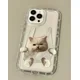 thumbnail image 3 of Funda de teléfono con dibujo de perro lindo coreano para iPhone 14 13 11 12 Pro Max 7 8 Plus X XR XS TPU suave transparente estética trasera, 3 of 5