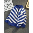 thumbnail image 4 of Boys Girls Thick Knitted Sweaters With Striped Decor For Fall Winter New, 4 of 6