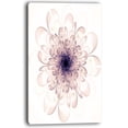 thumbnail image 2 of Perfect Glowing Fractal Flower in Purple - Floral Canvas Art Print, 2 of 3