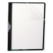 Oxford Ready Clip No-Punch Report Cover, ReadyClip Fastener, 8.5 x 11, Clear/Black