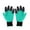 Green, variant on Hand Claw ABS Plastic Garden Rubber Gloves Gardening Digging Planting Waterproof Work Glove Outdoor Gadgets Suitable For General-purpose, DIY, Assembly ,Easy to Wear