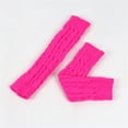 thumbnail image 5 of AWZXDE Knitted Fingerless Gloves with Thumb Hole Unisex Warm Gloves for Winter Fashion and Comfort Hot Pink,One Size, 5 of 5