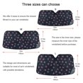 thumbnail image 5 of Yayeee Car Windshield Sun Shade Universal Fit Front Visor Protector, Red Fireworks Pattern, 5 of 8