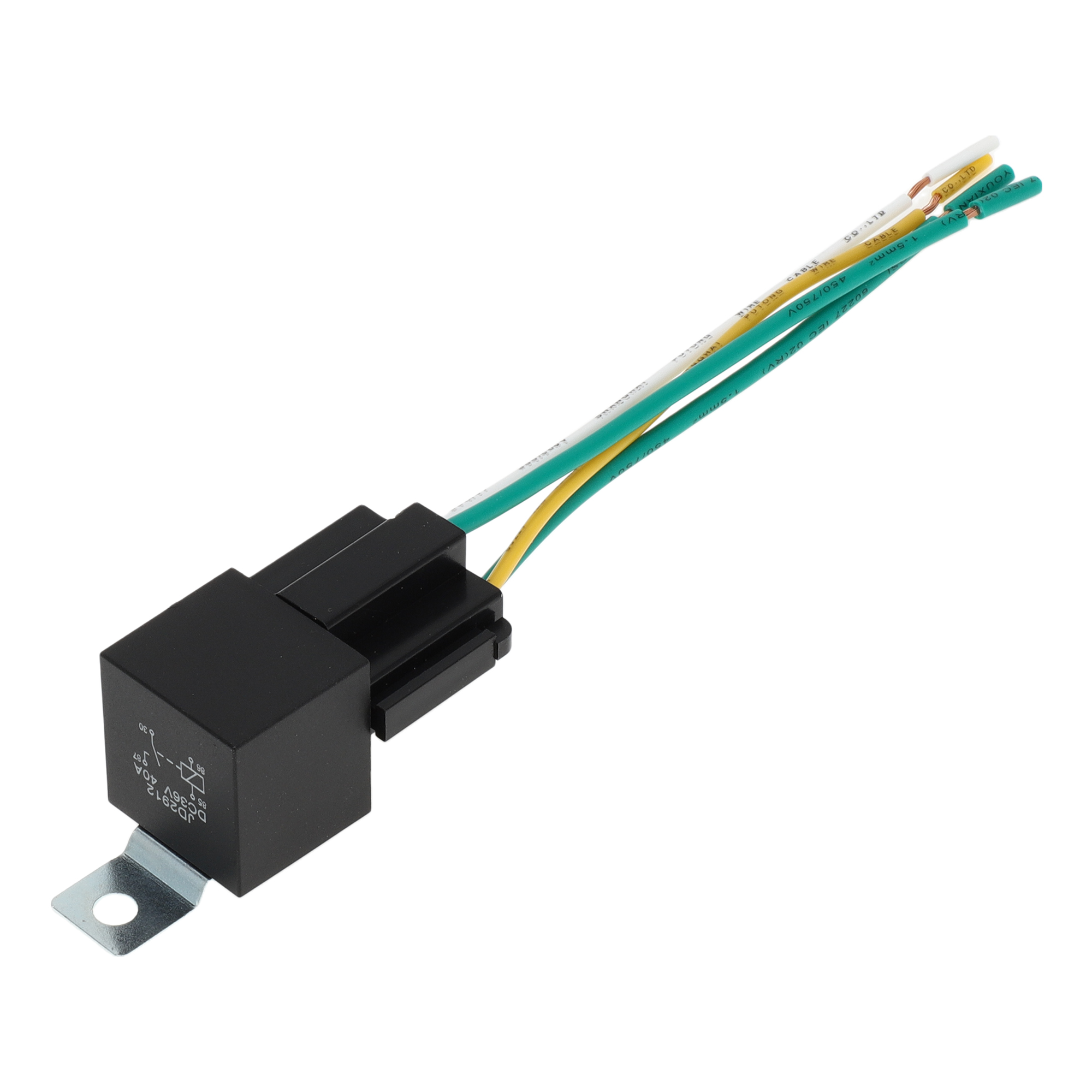 5 Relè SPDT Per Auto 12V 40A Con Presa E Cablaggio Impermeabile - Terrasus Autoparts