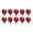 Red, variant on Costeam 10PCS 18-Inch Heart-Shaped Mylar Balloons, Romantic Foil Balloons, Valentine's Day Wedding Birthday Party Decorations