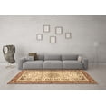 thumbnail image 3 of Ahgly Company Indoor Round Persian Brown Traditional Area Rugs, 8' Round, 3 of 4