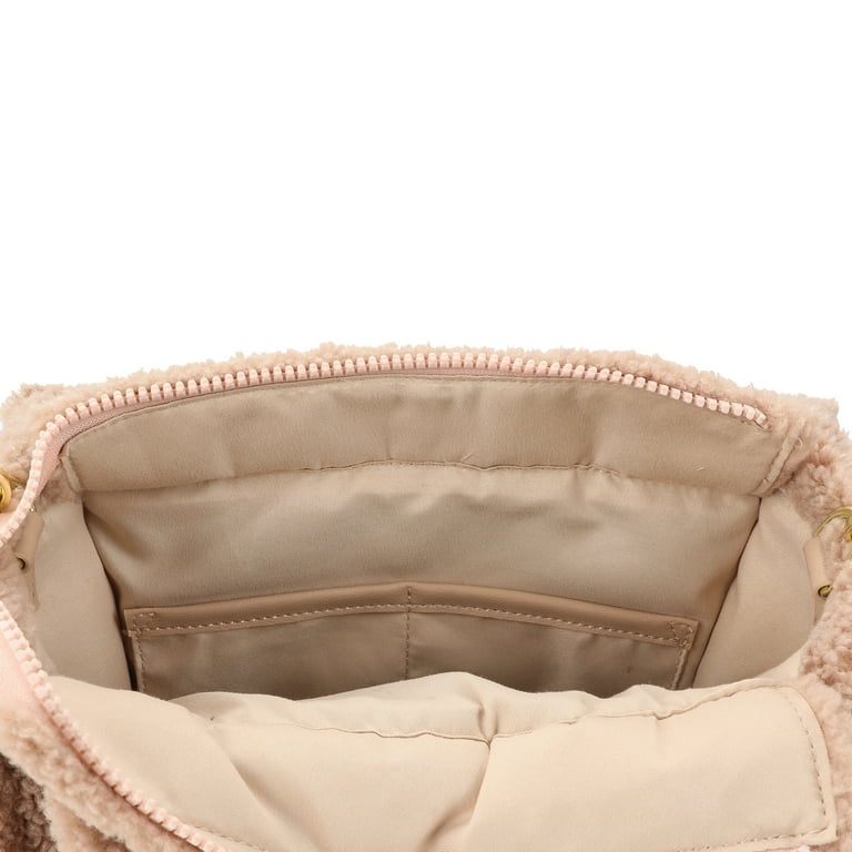 Winnie the Pooh Faux Shearling Tote Bag With Detachable Strap