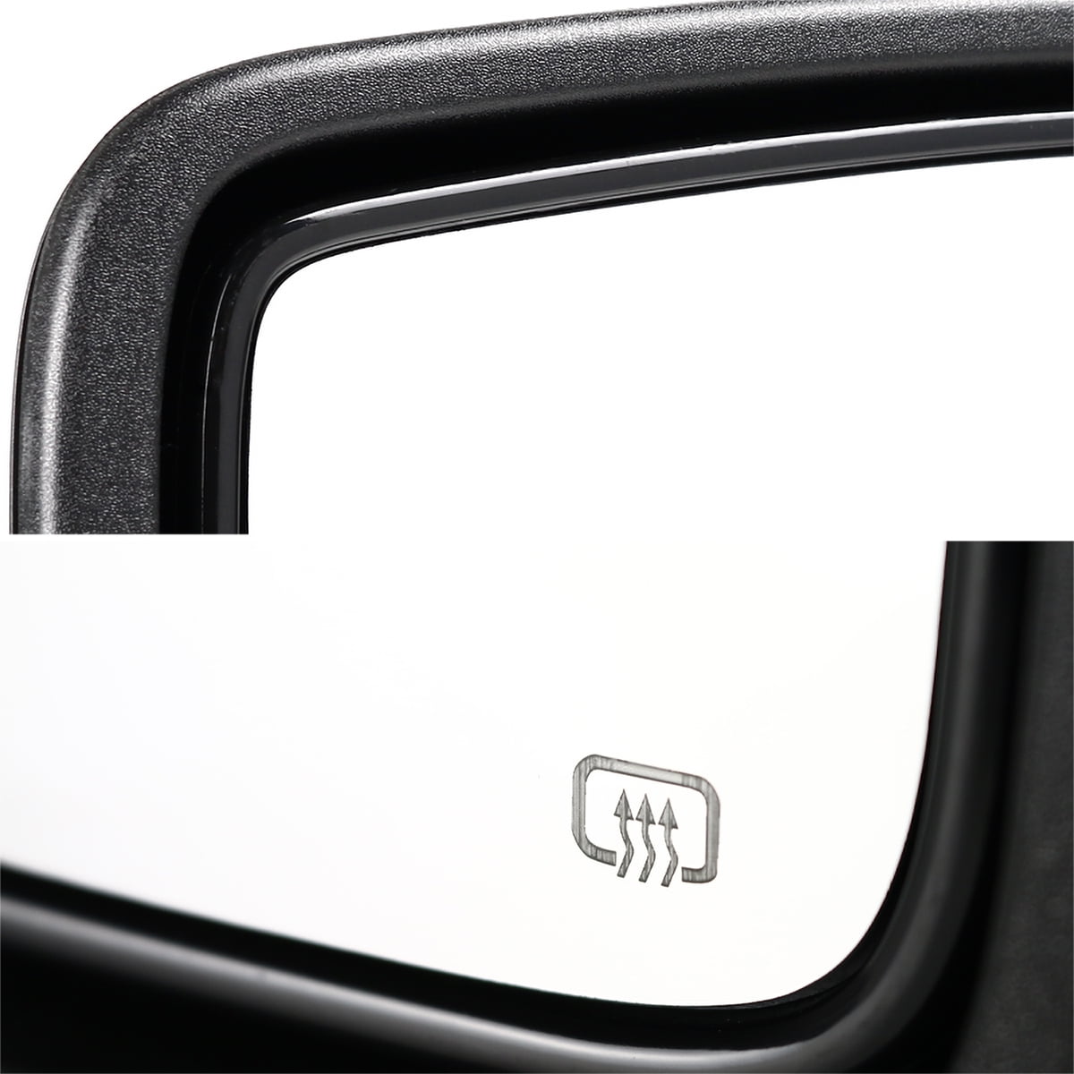 Spec-D Tuning Power Fold Heated Temp Sensor Left Driver Side Mirror Compatible with 2013-2019 Dodge Ram 1500