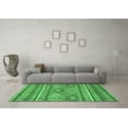 thumbnail image 3 of Ahgly Company Indoor Rectangle Abstract Emerald Green Modern Area Rugs, 3' x 5', 3 of 4