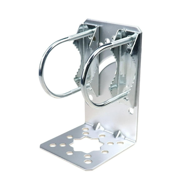 Abrazadera para mástil de antena, accesorio para montaje en poste de antena, tipo L, multifuncional, de metal, ángulo ajustable, clip para antena para Estilo C