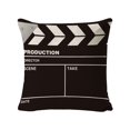 thumbnail image 1 of Matsuzay Funda de almohada con subtítulos de película Retro, funda de cojín con letras y patrón de cine de lino de primera calidad, tamaño Decoración del hogar TYPE3, 1 of 6