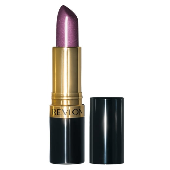 Revlon Super Lustrous Lipstick with Vitamin E and Avocado Oil, Pearl Lipstick in Plum, 027 Violet Frenzy, 0.15 oz