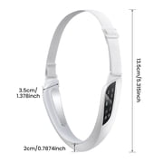 Flaremore Double Chin Reducer Machine, Portable Intelligent V-Face Shaping Massager, Shaped Slimming Face Mask Double Chin Reducer V Line Lifting for Firming and Tightening Skin Care,White