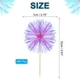 thumbnail image 2 of Firework Cupcake Toppers 50 Pcs Sparkle Tinsel Cupcake Picks Birthday Party Graduation Wedding Foil Decor Cocktail Food Fruit Toothpicks Christmas Rose Red, 2 of 7