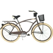 Huffy 26" Deluxe Men's Vintage-Style Cruiser Bike, Brown