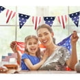thumbnail image 4 of 1 Pieces American Flag Pennant Banner Patriotic Fourth of July Decorations, Stars and Stripes Bunting Garland American Independence Day National Day Memorial Day Party Supplies, 4 of 6