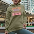 thumbnail image 2 of Everything Hurts and I'm Hungry, Funny Gym or Work Out Themed Art Merch Gift, Sand Hooded Sweatshirt or Hoodie, 2XL, 2 of 5