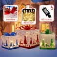 thumbnail image 5 of Set of 3 Lighted Nesting Gift Boxes - 60 LED Light Up Present Boxes with Metal Frame, UL Plug, Reindeer & Snowflake Design for Xmas Tree Indoor Outdoor Holiday Decor, 5 of 6