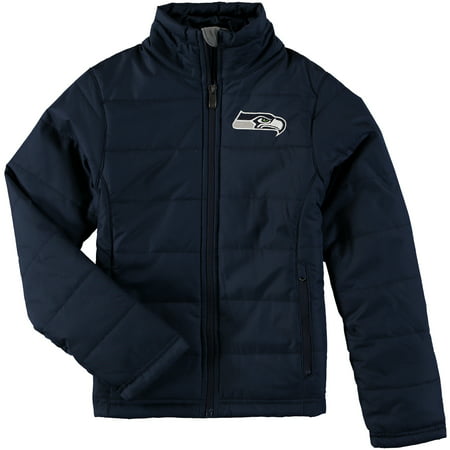 Seattle Seahawks Girls Youth Cheer Squad Ultra Lite Full-Zip Jacket - College (Best College Cheer Squads)