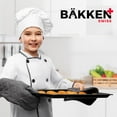 thumbnail image 7 of 3 Piece Set Nonstick Carbon Steel Oven Bakeware -Professional Quality Kitchen Cooking Baking Trays Small, Medium & Large Baking Sheet Pans, 7 of 7