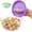 Purple, variant on Snack Container With Finger Lid, 2-In-1 Reusable Silicone Snack Box, Leak-Proof No-Mess Food Storage Container For Travel Office Camping,Green