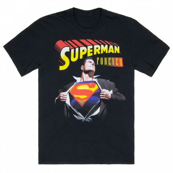 Superman Forever Alex Ross Cover T-Shirt-Small