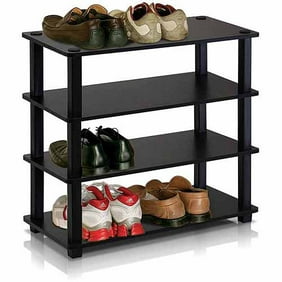Yak About It Double Door Shoe Cabinet Beech Walmart Com