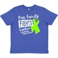 thumbnail image 3 of Inktastic Our Family Fights Together Lymphoma Awareness Lime Ribbon Youth T-Shirt, 3 of 5