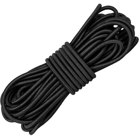 Strong Elastic Bungee Shock Cord, 32ft 5/32" (4mm) Stretch String Rope, Marine Grade Kayak Tie Down Straps Used for Boat, Camping, Trailer Strap