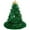 Green, variant on BadPiggies Christmas Tree Hat - Top Star & Glitter Tinsel Cute Pompoms Felt Party Hat Holiday Headgear (Green)