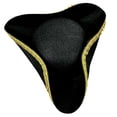 thumbnail image 2 of Hsqqdc Unisex Tricorn Pirate Captain Hat for Men Women, for Themed Party Events, 2 of 7