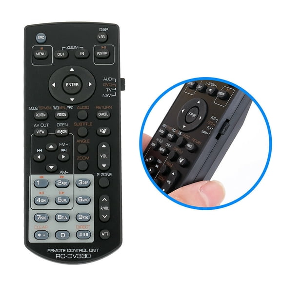 New RC-DV330 Replaced Remote for Kenwood DNX7000EX DDX714 DNX7140 DDX7034BT