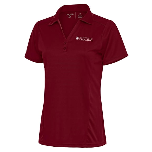 Women's Antigua Maroon UChicago Maroons Tribute Polo