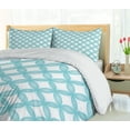 thumbnail image 5 of Ambesonne Moroccan Duvet Cover Sets, Geometic Circle Round, 2-Queen, White Blue, 5 of 7