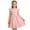 Pink, variant on Girls Lace Dress With Puff Sleeves And Front Zipper Elegant Summer Casual Party Wear For Toddlers Girl Kids Dresses