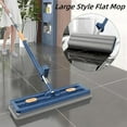 thumbnail image 2 of New Saker Plus Mop,360° Rotating Mop Head,Wet and Dry Self Wringing Saker Plus Flat Mop,Adjustable Handle with 4 Reusable Microfiber Pads for Tile,Hardwood,Windows, 2 of 7