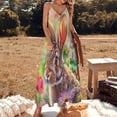 thumbnail image 2 of Easter Bunnies Rabbits Fine Art Sleeveless Dress Summer Dress Woman 2025, 2 of 7
