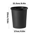 thumbnail image 3 of Qholemyo Household Lidless Pressure Ring Trash Can Paper Basket Indoor Living Room Kitchen Bathroom Bedroom Small Waste Bin, 3 of 6
