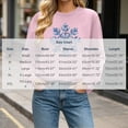 thumbnail image 6 of gbyLJF Women's Snowflake Christmas Sweatshirt Fuzzy Long Sleeve Holiday Tops Festival Travel Fleece Warm Pullover, 6 of 6