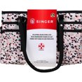 thumbnail image 2 of SINGER Large Craft Storage Tote Bag, Sewing Storage Organizer, Rose Pink Leopard Print, 1 Count, 2 of 10