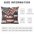 thumbnail image 5 of SHANXI Throw Pillow Covers, USA Flag Vases Decorations for Sofa Couch 22x22in, 5 of 5