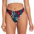 thumbnail image 1 of Fotbe Geometric Elements Tanga Sin Costuras para Mujer con Estampado – Panties Invisibles, Transpirables y Cómodos para Uso Diario-3X-Large, 1 of 6