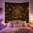 thumbnail image 2 of Library Like Interior with Built Into Massive Gnarled, Mystical Fantasy for Space Lovers, Galaxy Room Decor, Mother'S Day Gift, Tapestry Wall Hanging for Bedroom and Dorm, 2 of 7